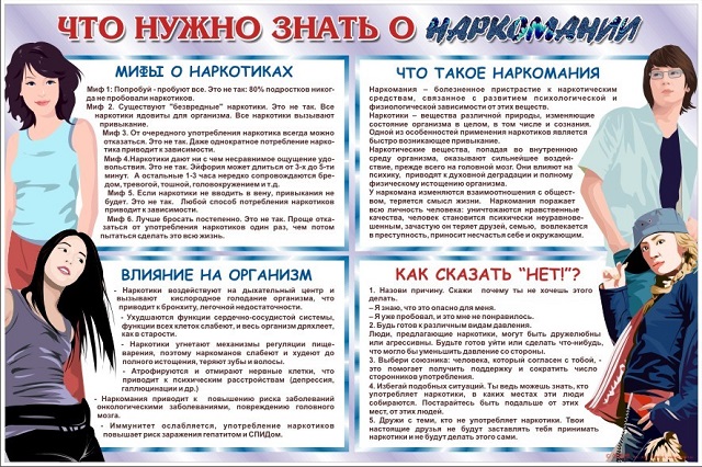 Проблема наркомании сегодня может коснуться каждого из нас